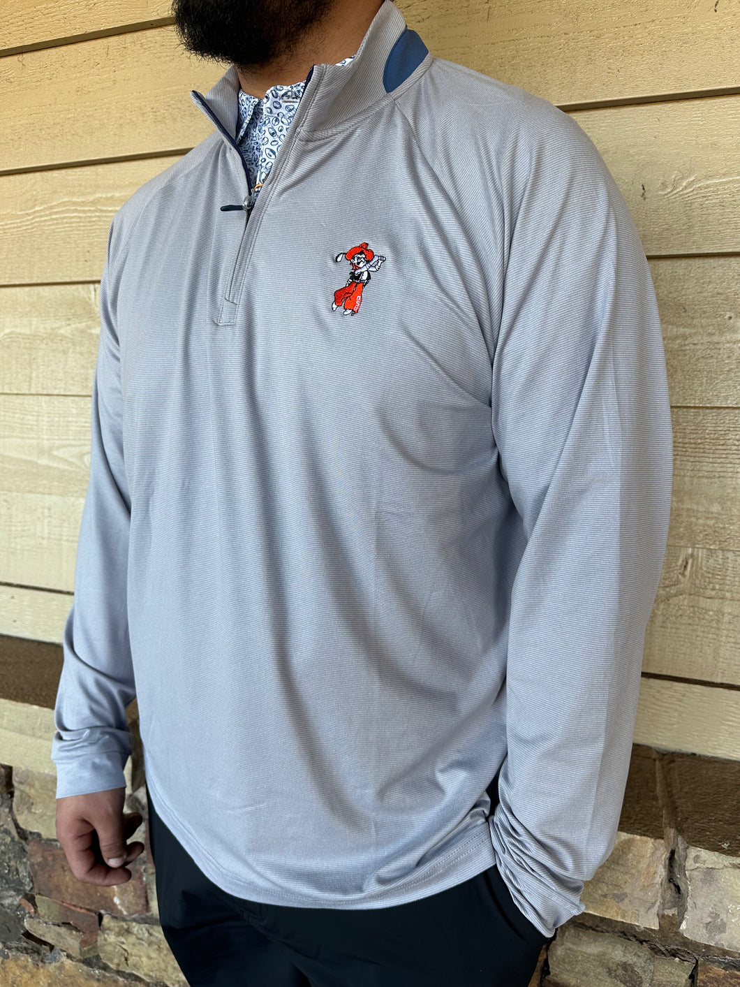 Johnnie-O Steffen Striped Performance 1/4 Zip Pullover